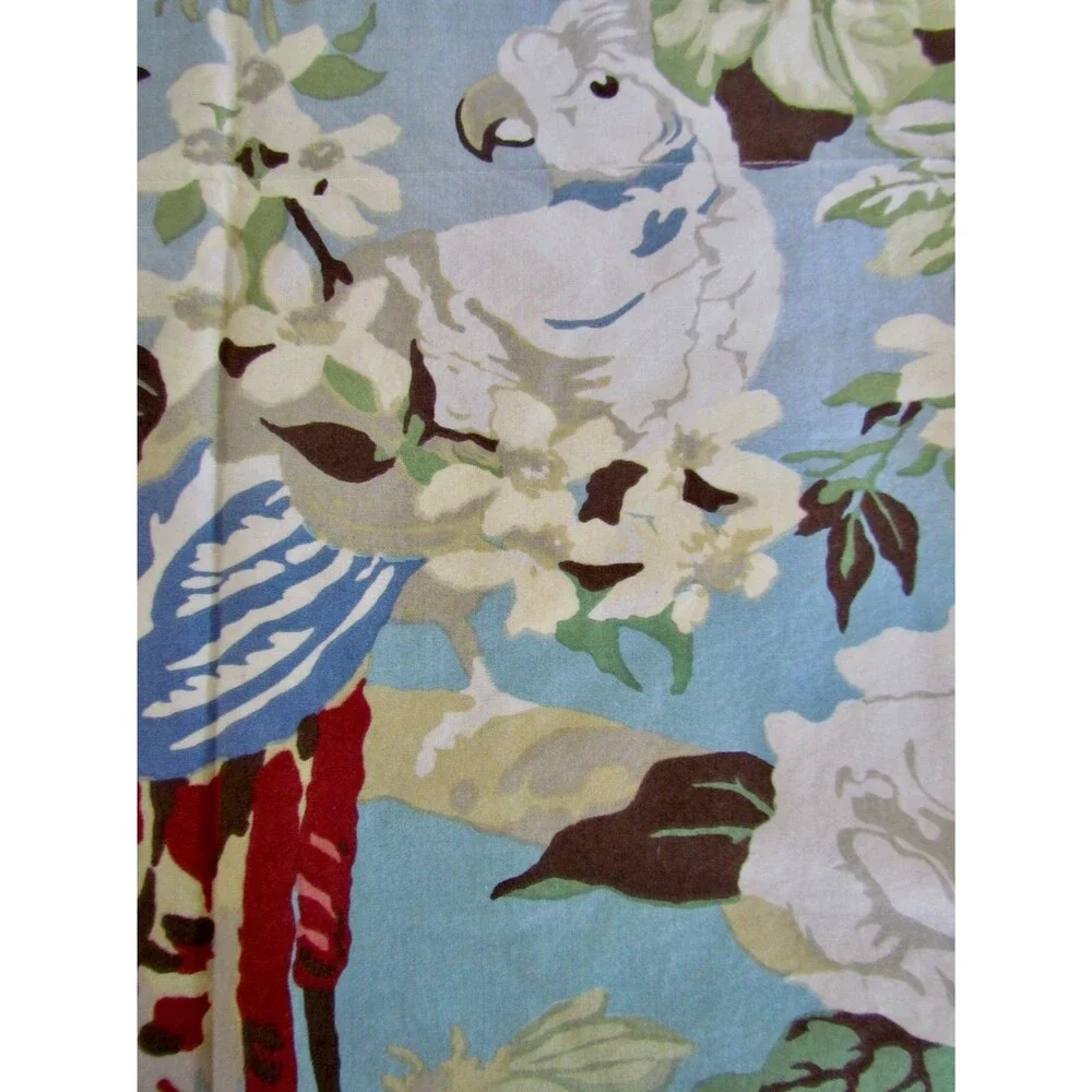 Pottery Barn Bird & Blossom Chinoiserie Standard Shams Multicolor Organic Cotton